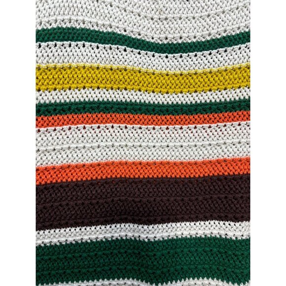 Torrid Womens Sz 5 Striped Knit Cotton Top Summer Sweater Square Neck Boho - Picture 3 of 5